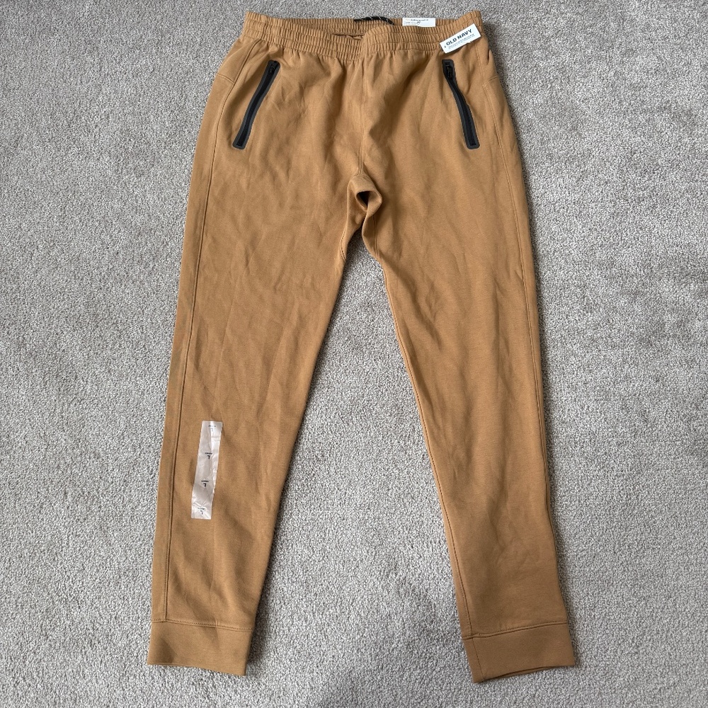 NWT Old Navy Men's Dynamic Fleece Jogger Sweatpants in Khaki Size Large